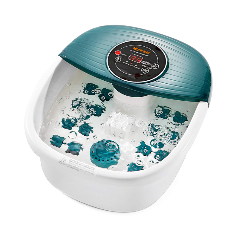 MM-19A Foot Spa Bath Massager na may Heat Bubbles at Vibration Massage