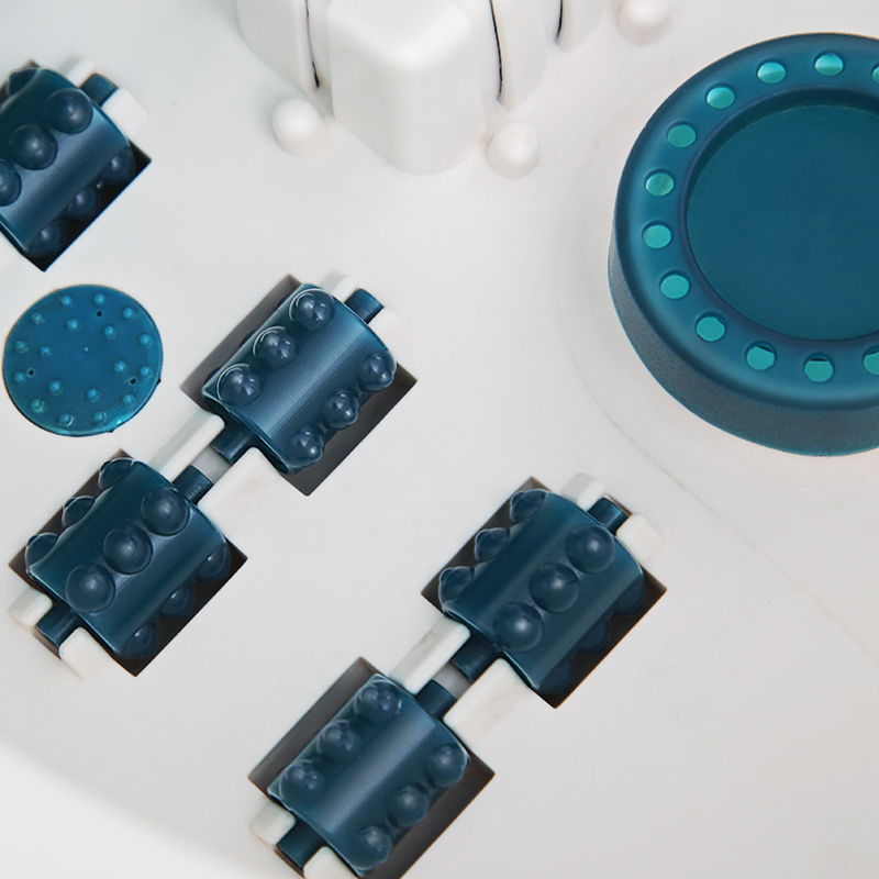 MM-19A Foot Spa Bath Massager na may Heat Bubbles at Vibration Massage