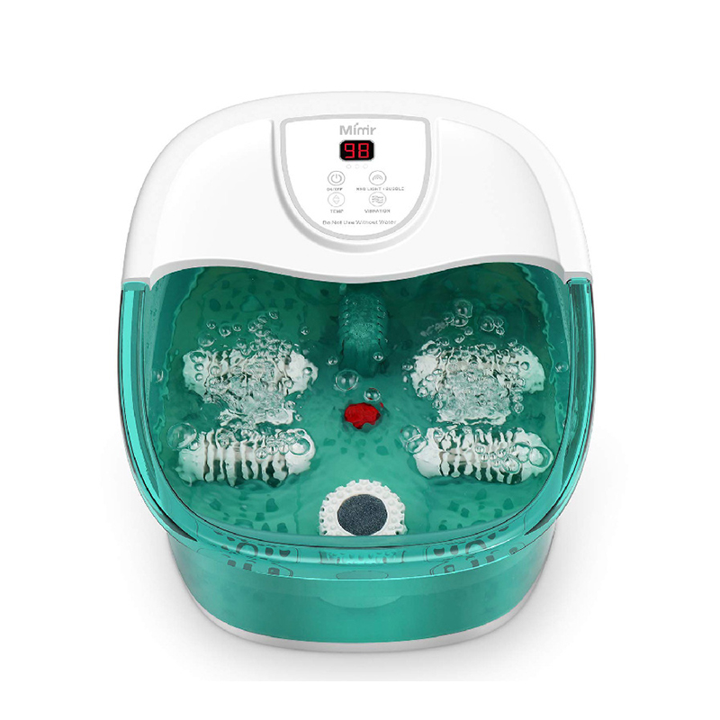 MM-20A-3 Foot Spa Bath Massager na may Heat at Apat na Malaking Massage Roller