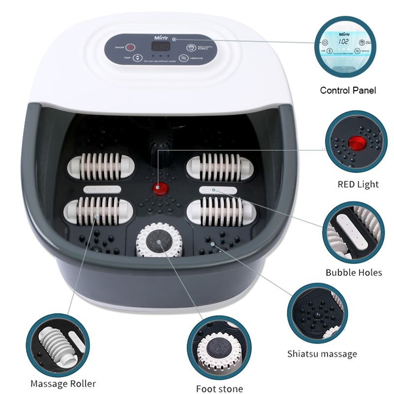 MM-20M-8 Manual Foot Spa Bath Massager na may Vibration
