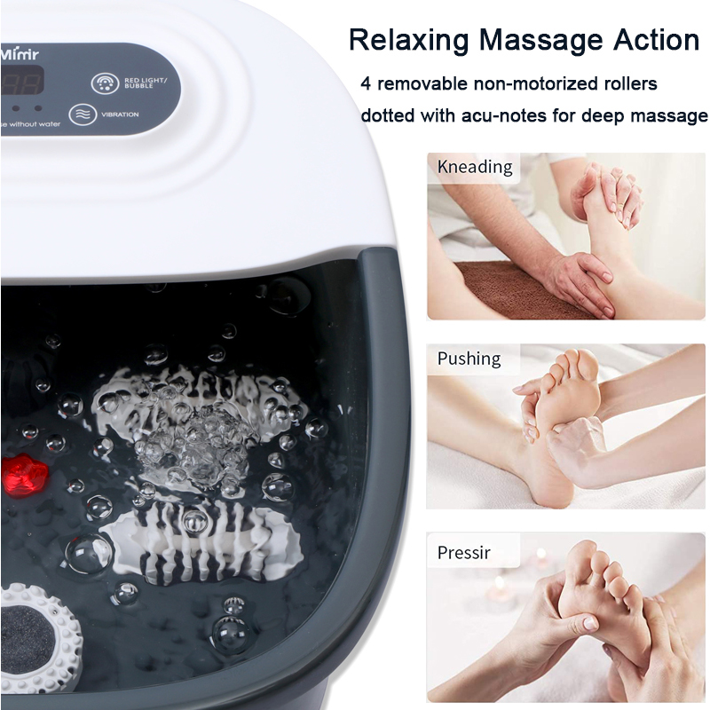 MM-20M-8 Manual Foot Spa Bath Massager na may Vibration