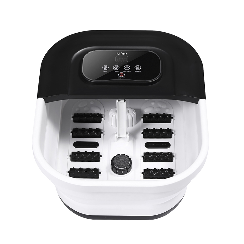 MZD-22B-2 500W Collapsible Foot Spa Machine na may 8pcs Massage Roller Para sa Foot Relax Massage