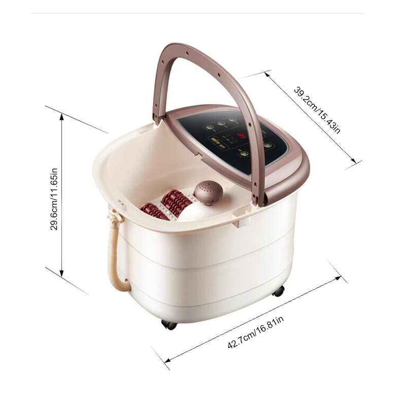 JD-618 Automatic Foot Spa Bath Massager Machine na may Rotary Massage Roller